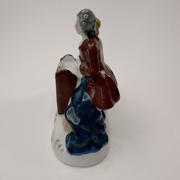 Occupied Japan Figurine 18th Century Couple at Piano Hand Painted 1945-1952 VTG - Picture 2 of 12